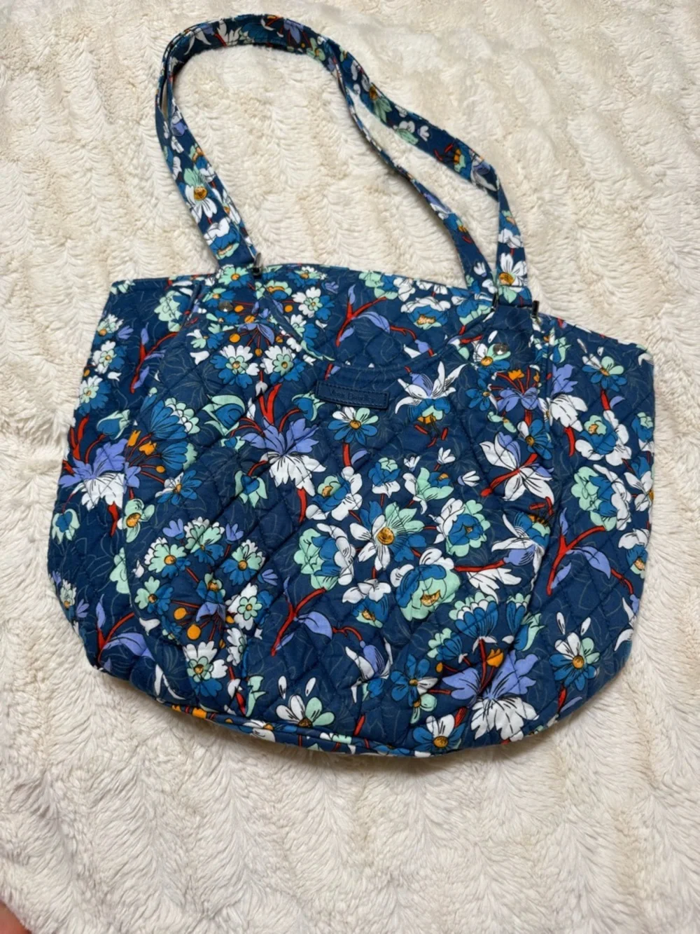 Vera Bradley Messenger Floral Bursts Pattern Bucket Shoulder Bag Cottagecore - Picture 3 of 13